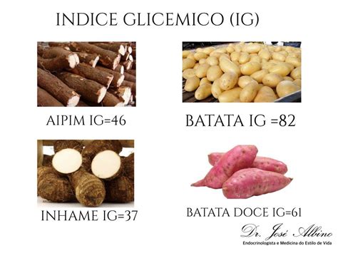 BATATAS INDICE GLICÊMICO Endocrinologista Dr José Albino