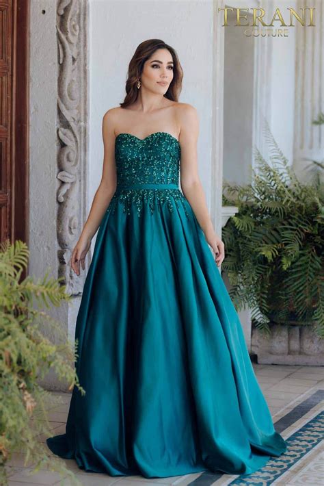 Embellished Bodice Prom Dress with Sweetheart Neckline - 231P0012