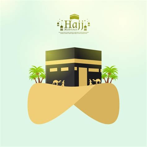 Premium Vector Hajj Mabrour Template Banner Design With Kaaba Vector