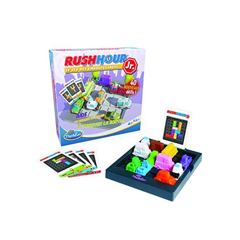 Rush Hour Junior - Jeu de logique Casse-tête - 40 défis 4 niveaux - 1 ...