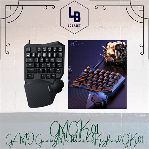 Jual Baseus Gamo One Handed Gaming Keyboard Real Mechanical Gk