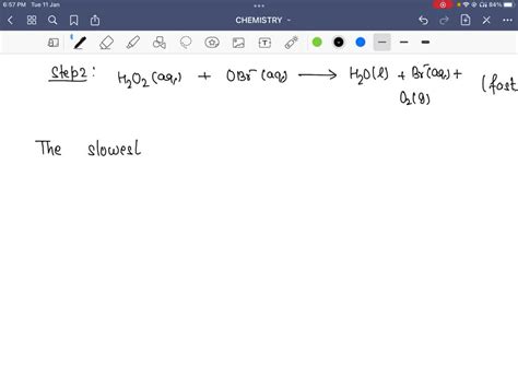 Video Solution 6 The Decomposition Of Hydrogen Peroxide H2o2 Is Catalyzed By H And Br Ions