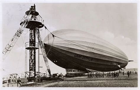 LZ 127 Graf Zeppelin At Mooring Mast Our Beautiful Wall Art And Photo