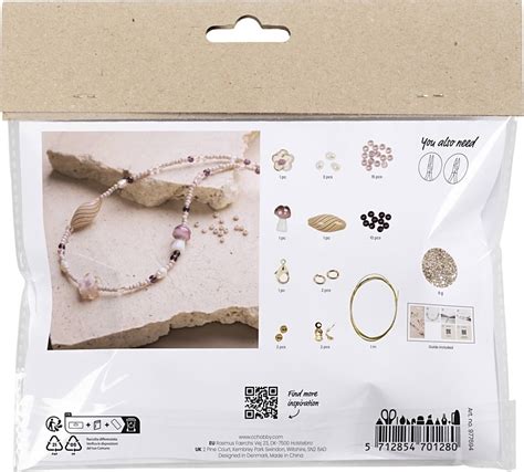 Mini Diy Kit Smycken Chunky Halsband Rosa Lomax Se