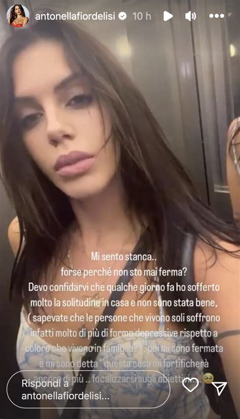 Antonella Fiordelisi Qualche Giorno Fa Ho Sofferto Molto La