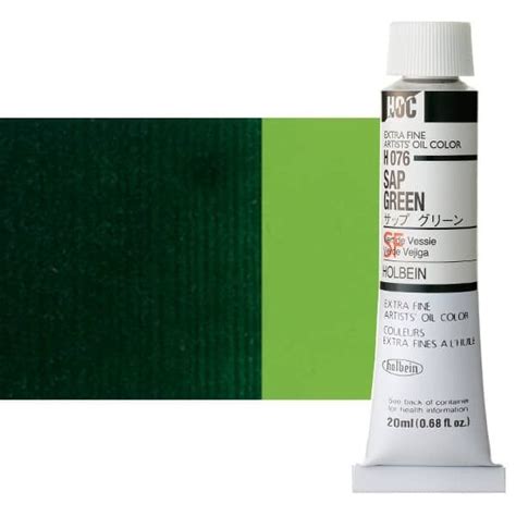 Holbein Extra Fine Artists Oil Color 20 Ml Tube Sap Green Jerry S