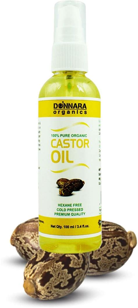 Donnara Organics 100 Pure Castor Oil And Avocado Oil Combo Of 2