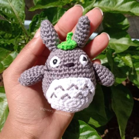 Chaveiro Totoro Em Amigurumi Meu Amigo Totoro Studio Ghibli Shopee