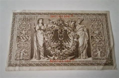 Reichsbanknote 1000 Mark Berlin 21 April 1910 Rarität Sehr gut