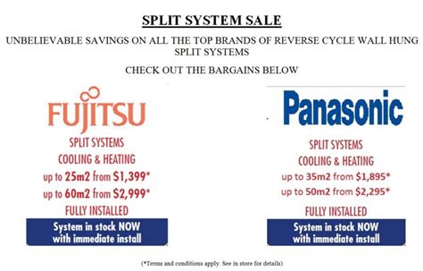 Split System Sale - Prices Slashed On All The Top Brands | Ambience Air