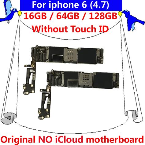 16gb 64gb 128gb Without Touch ID Original Motherboard For Iphone 6