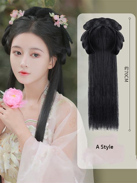 Ancient Chinese Hair Wig Hanfu Hair Accessories Hair Bun Fashion Hanfu