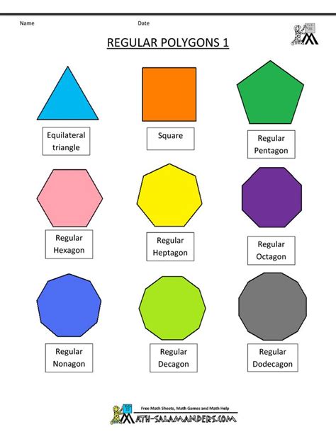 Polygon Shapes Regular Polygon Printable Shapes Polygon Shape