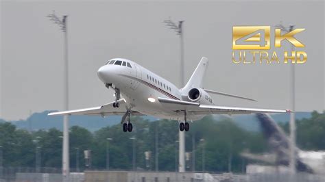 K Dassault Falcon Ex Easy Netjets Cs Dlm Departure At Munich