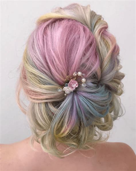 Lovelydyedlocks Rainbow Hair Color Rainbow Hair Prom Hairstyles For