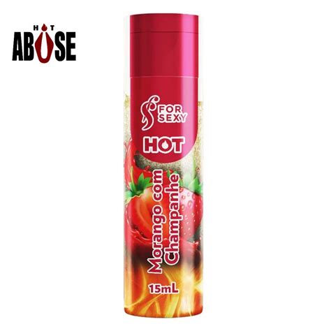 Gel De Massagem Hot Morango 15ml Lubrificante Beijavel Shopee Brasil