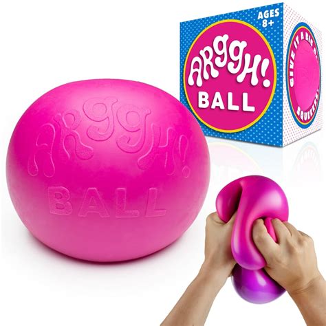 Power Your Fun Arggh Pink Giant Ball Fidget Toy | Squishy Back-to ...