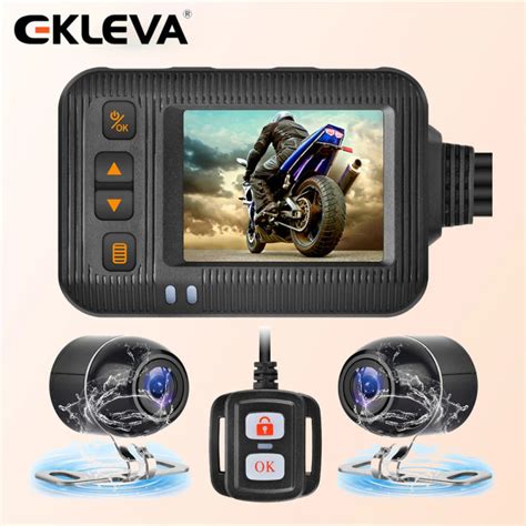 Ekleva Motorcycle Dvr Dash Cam P P Full Hd Front Rear View