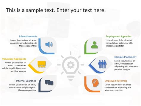 Recruitment Channels Powerpoint Template