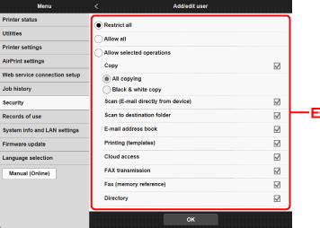 Canon Inkjet Manuals Gx Series User Registration