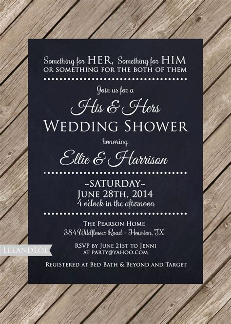 Wedding Shower Invitation Wording For Couples - BEST HOME DESIGN IDEAS