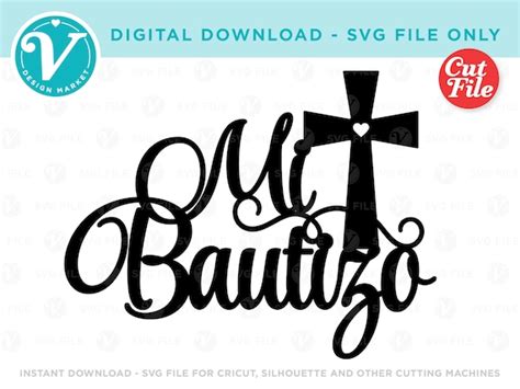 Mi Bautizo Baptism And Christening Svg Files For Cricut Etsy Singapore