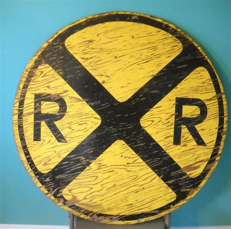 Genuine Vintage RailRoad Crossing Sign