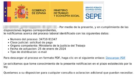 El Sepe Alerta De Una Estafa Que Les Suplanta Con Un Proceso Laboral