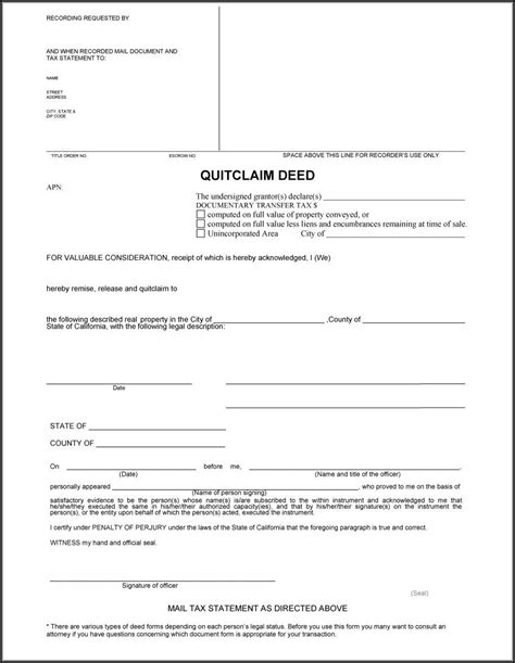 Free Fillable Michigan Quit Claim Deed Form Printable Forms Free Online