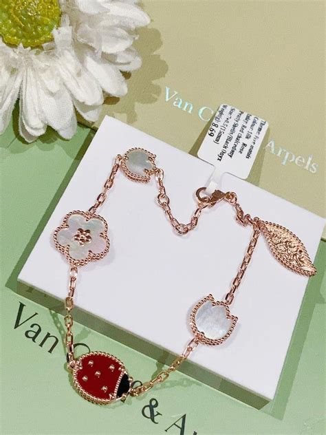 18k 15mm Vca Sweet Alhambra Bracelet Hk Setting Women S Fashion