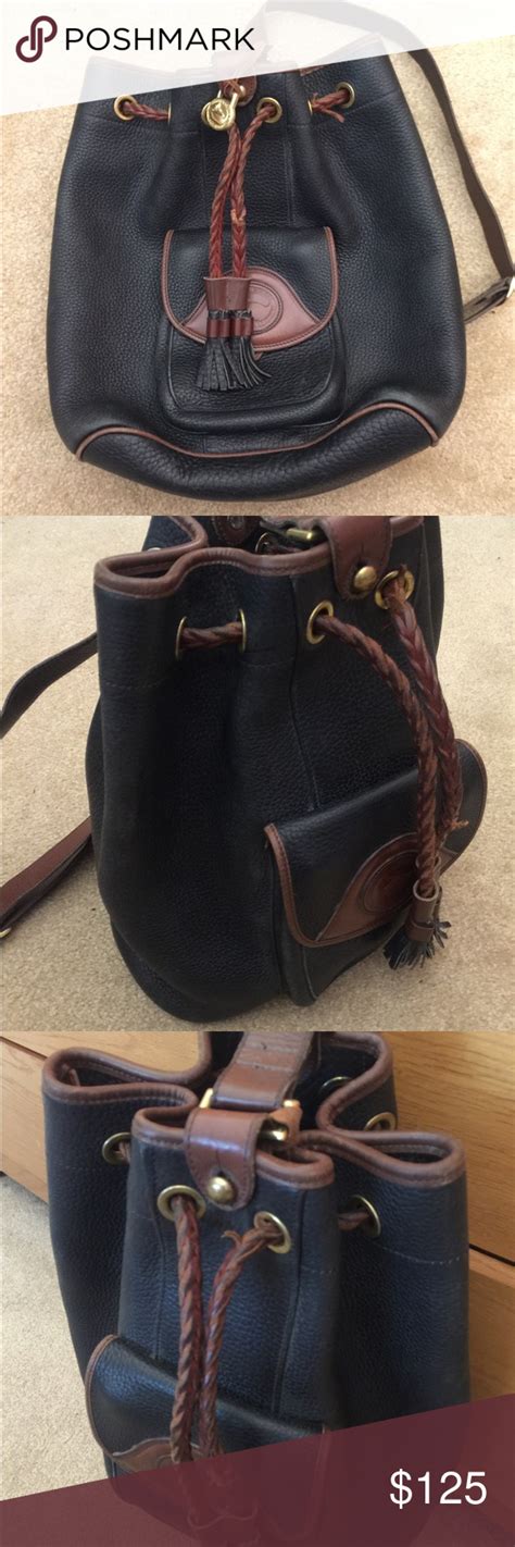 Vintage Dooney And Bourke Sling Backpack Bucket Bag