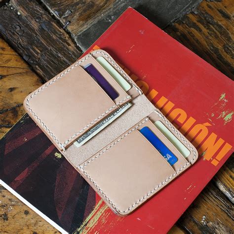 Vertical Leather Bi Fold Wallet Acrylic Template Etsy