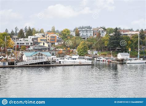 Port Of Friday Harbor Marina San Juan Islands Washington Editorial