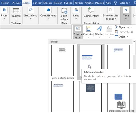 Tutoriel Word Creer Et Formater Une Zone De Texte Tutoriel Word