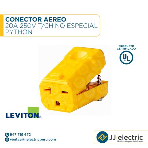 Conector Aereo A V T Chino Especial Leviton