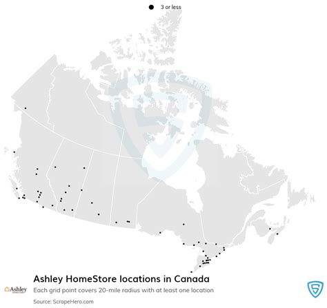 Number of Ashley HomeStore locations in Canada in 2024 | ScrapeHero