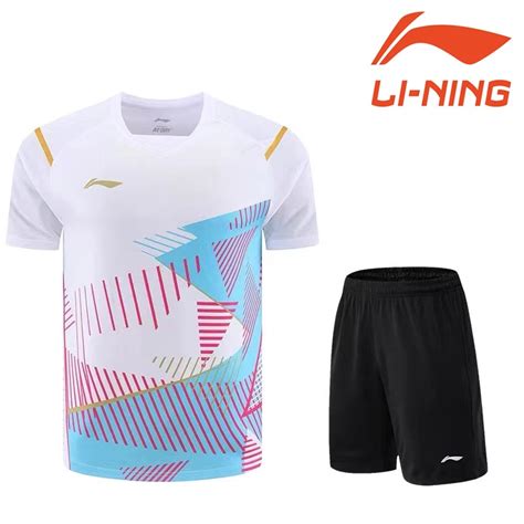 Li Ning Table Tennis Jersey Men S And Women S Short Sleeve Competition