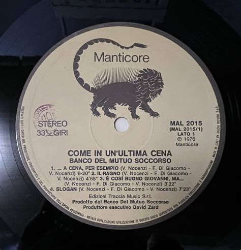 Yahoo オークション Italy manticore原盤超美盤 Banco come in unu