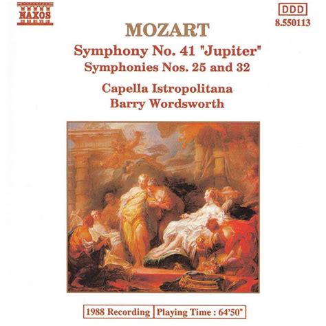 Mozart Symphony No 41 In C Major K551 Jupiter Etc