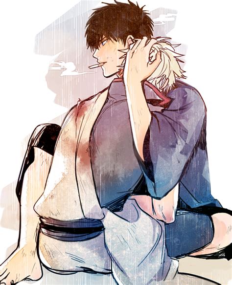 Gintama Gintoki Sakata X Toushirou Hijikata Ginhiji Yaoi Hard Manga Manga Anime Anime Art