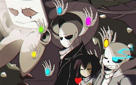 W D Gaster Frisk Sans Flowey Glitchtale Gaster Fondo De Pantalla