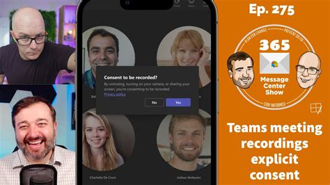 Teams Explicit Consent For Meetings Episode 275 YouTube