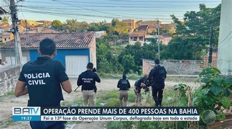 Quase 500 pessoas são presas em operação policial em Salvador e cidades