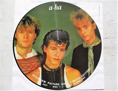 A Ha Limited Edition Interview Picture Disc 12 Vinyl Etsy