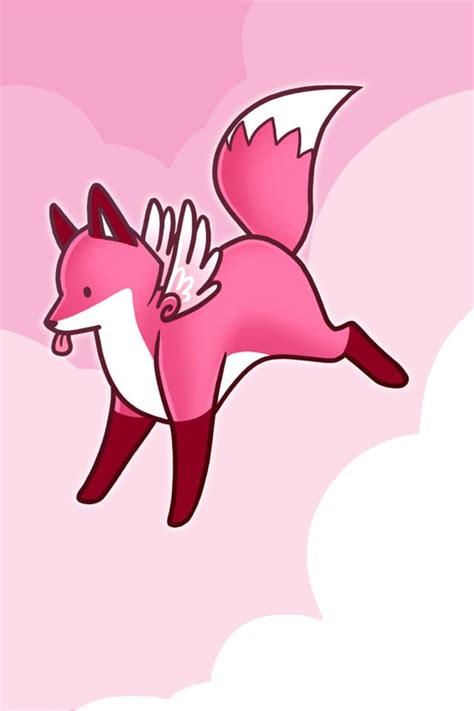 Pink Fox Wallpaper - WallpaperSafari