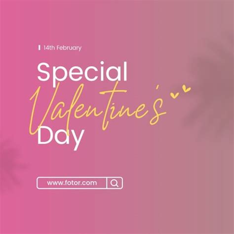 Customizable Pink Special Happy Valentines Day Instagram Post Templates