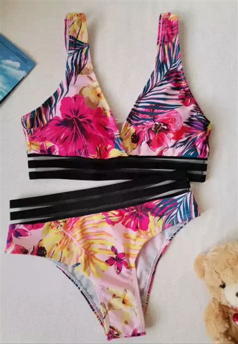 Buy Zitique Floral Bikini Swimsuit Online Zalora Philippines