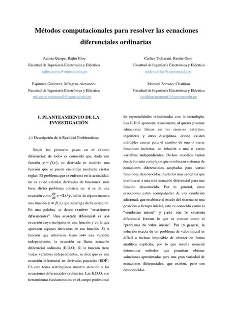 Formato Ieee | Descargar gratis PDF | Ecuaciones | Ecuaciones diferenciales 