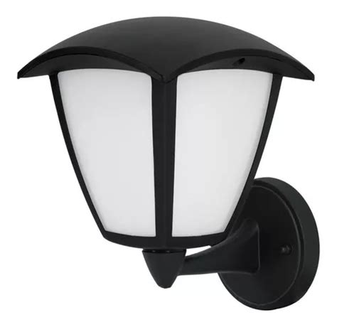 Arbotante Farol Soportado De Led 550 Lm Volteck 47030 Color Negro