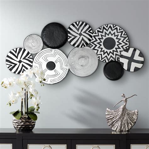 Black And White Wall Decor Plates at Edward Stamm blog